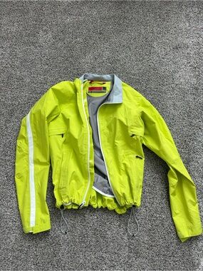Novara High-Visibility Yellow Lightweight Windbreaker Jacket